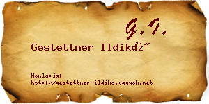 Gestettner Ildikó névjegykártya